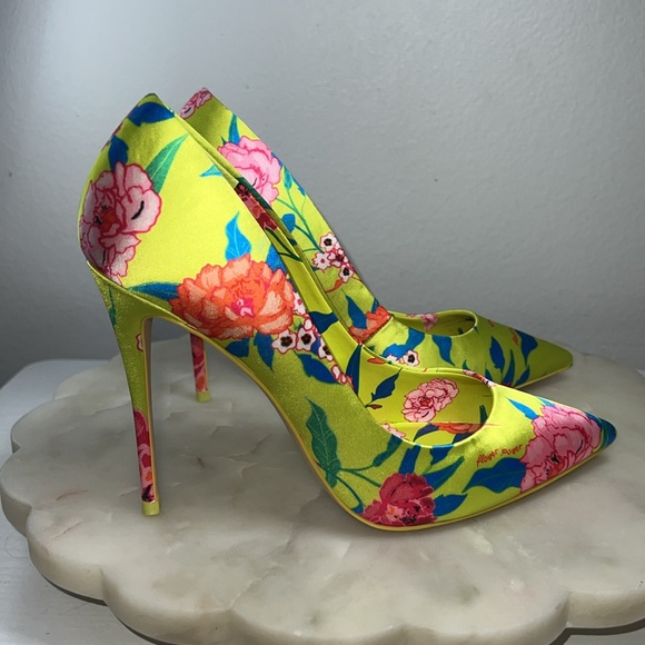 Aldo neon flower power heels Sz. 7.5 - Picture 3 of 10
